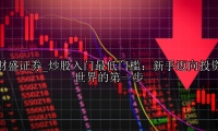 炒股入门最低门槛：新手迈向投资世界的第一步